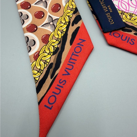 Louis Vuitton Bando BB Bubblegram Silk Multicolor Scarf - Picture 3 of 6